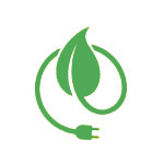 Energy saving leaf graphic